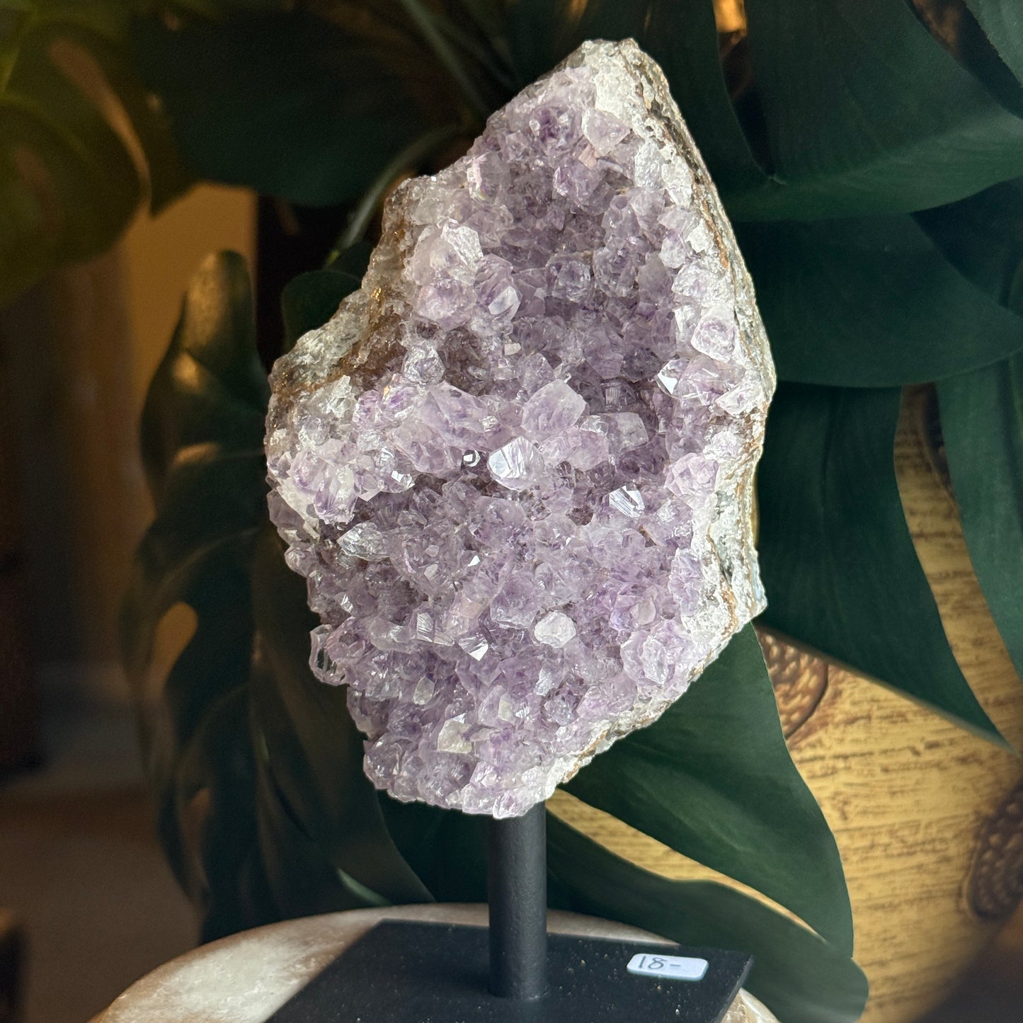 Amethyst on Metal Base