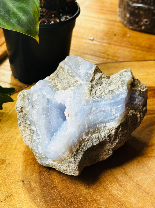 Blue Lace Agate, Raw