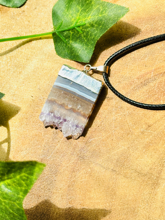 Cut Amethyst Necklace