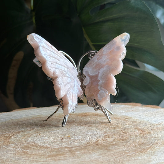 Flower Agate Butterfly