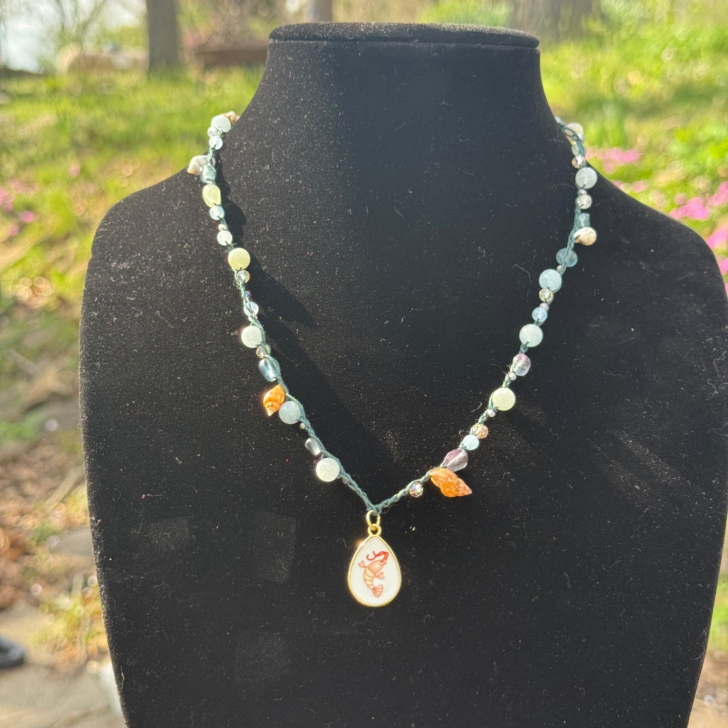 Shrimpy’ Crochet Necklace