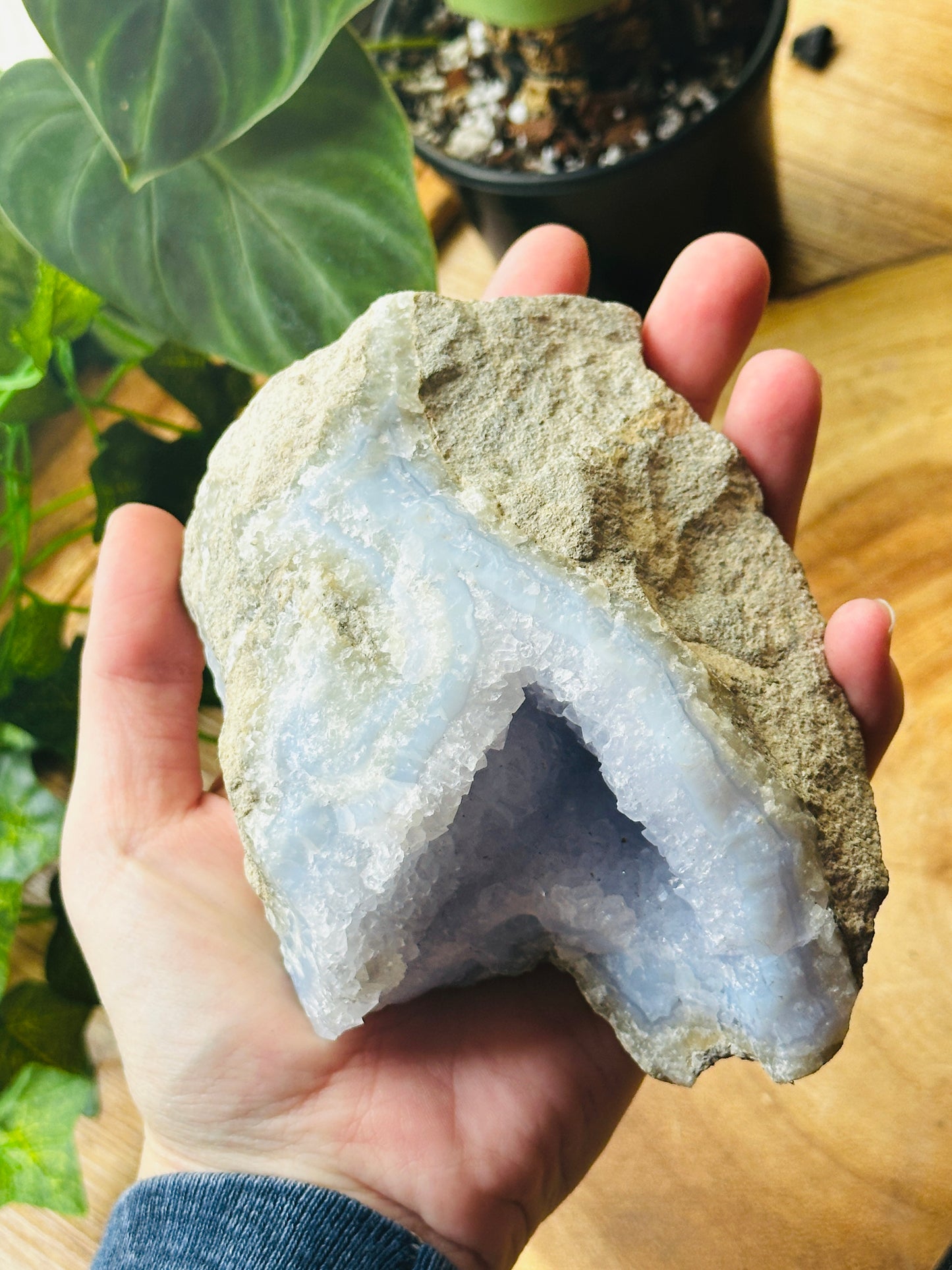 Blue Lace Agate, Raw