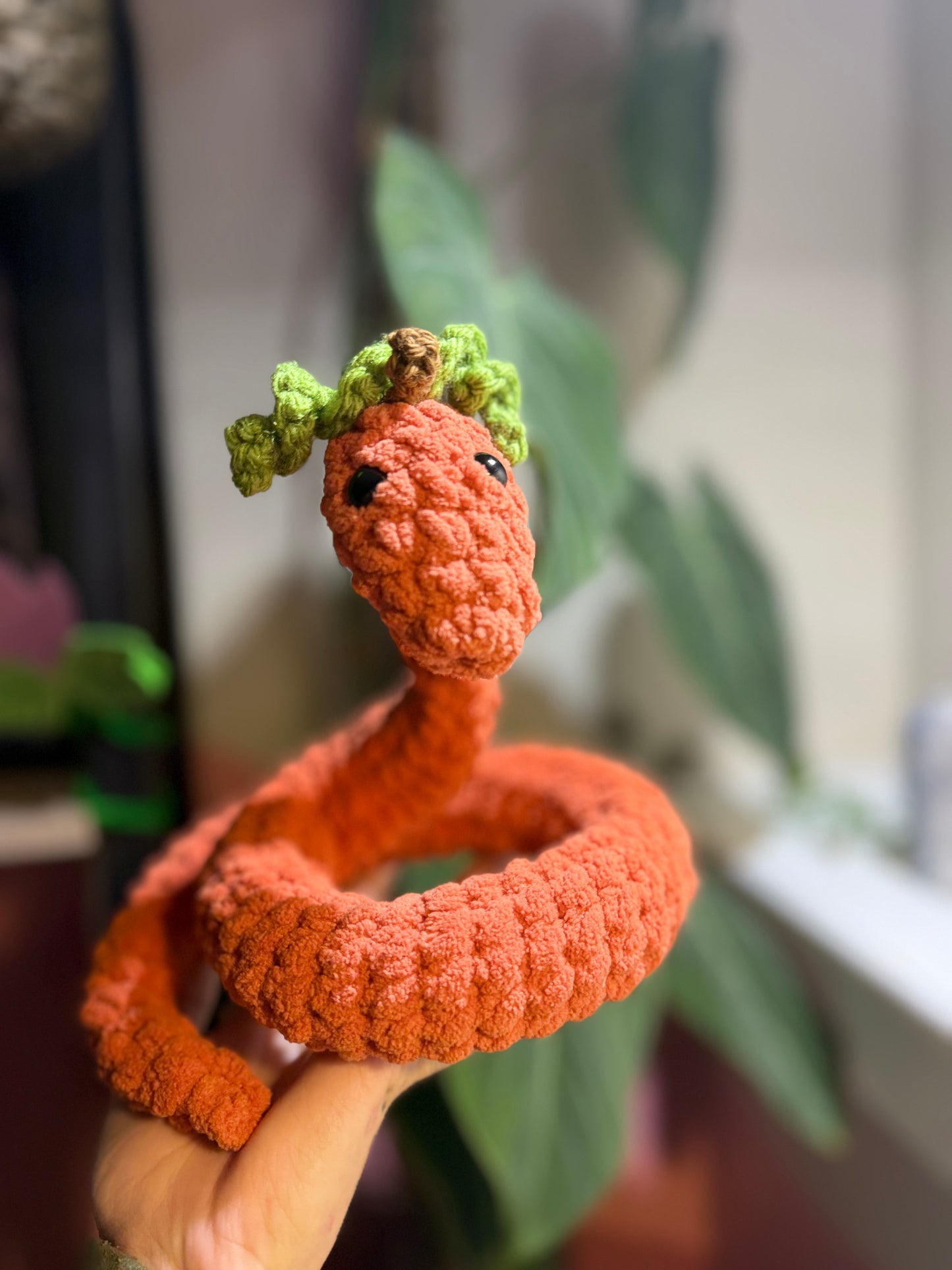 Crochet Pumpkin Snake 🐍