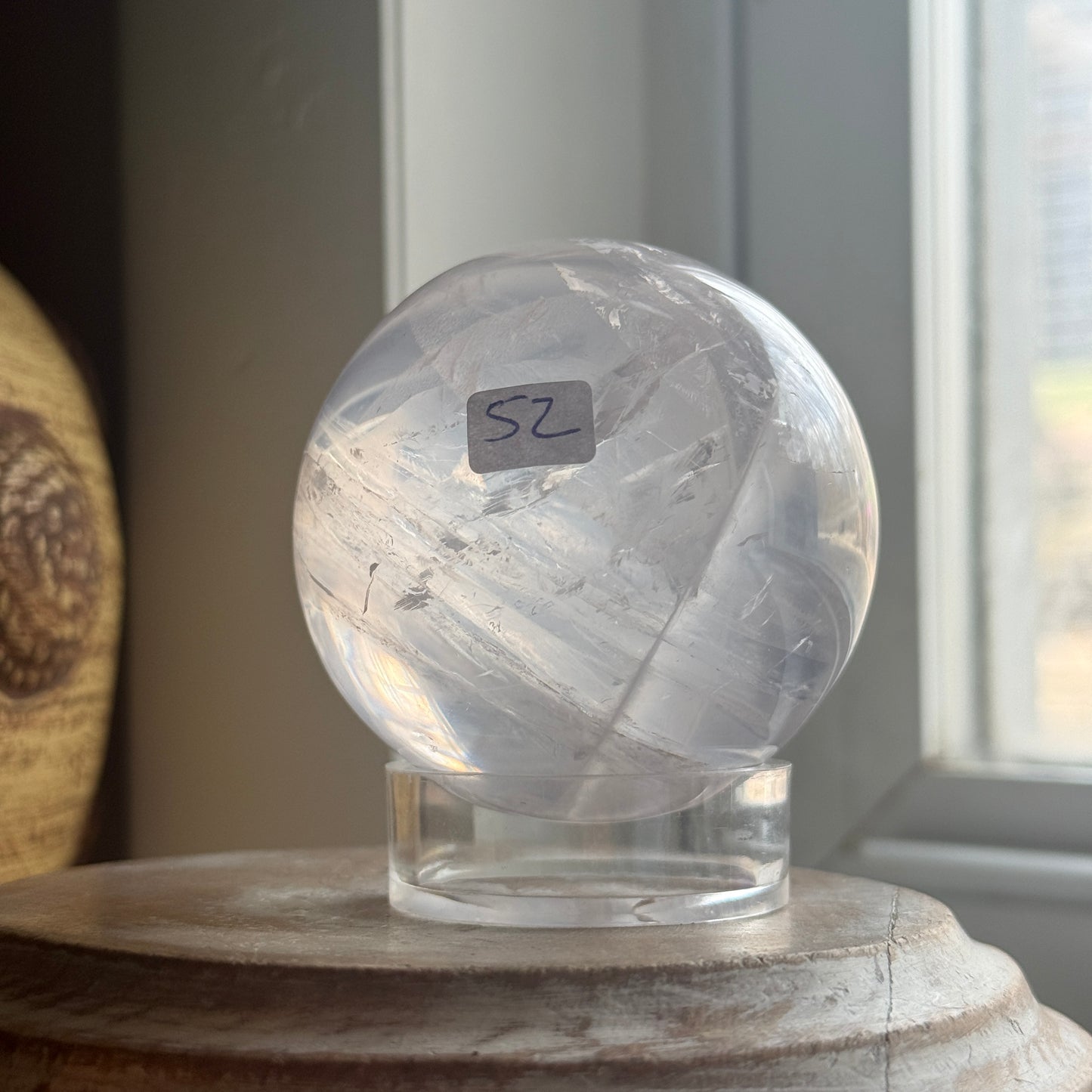 Girasol Rose Quartz Sphere