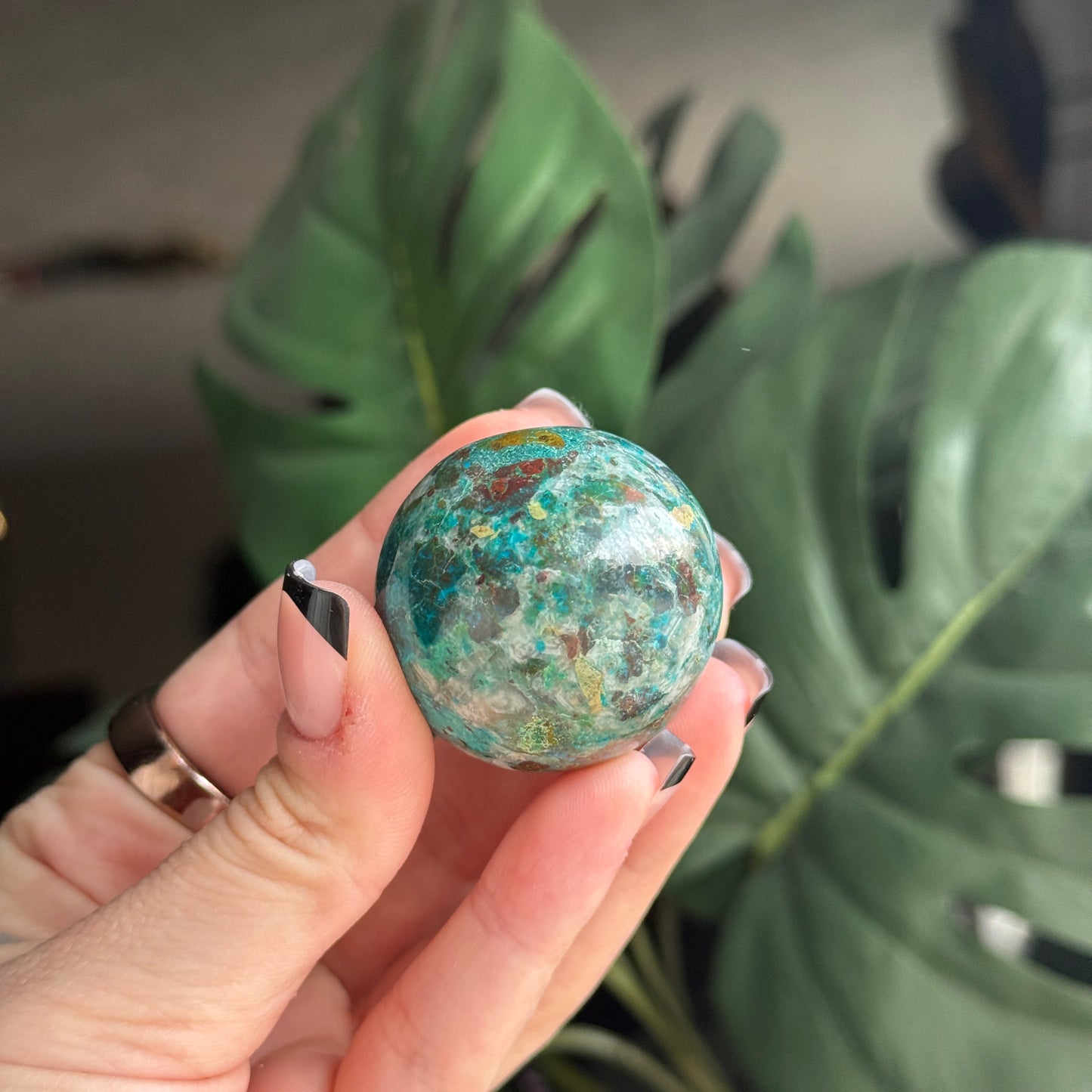 Chrysocolla Sphere