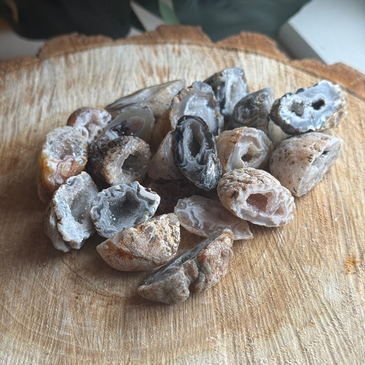Mini Occo Agate Geode Half (tiff picks)