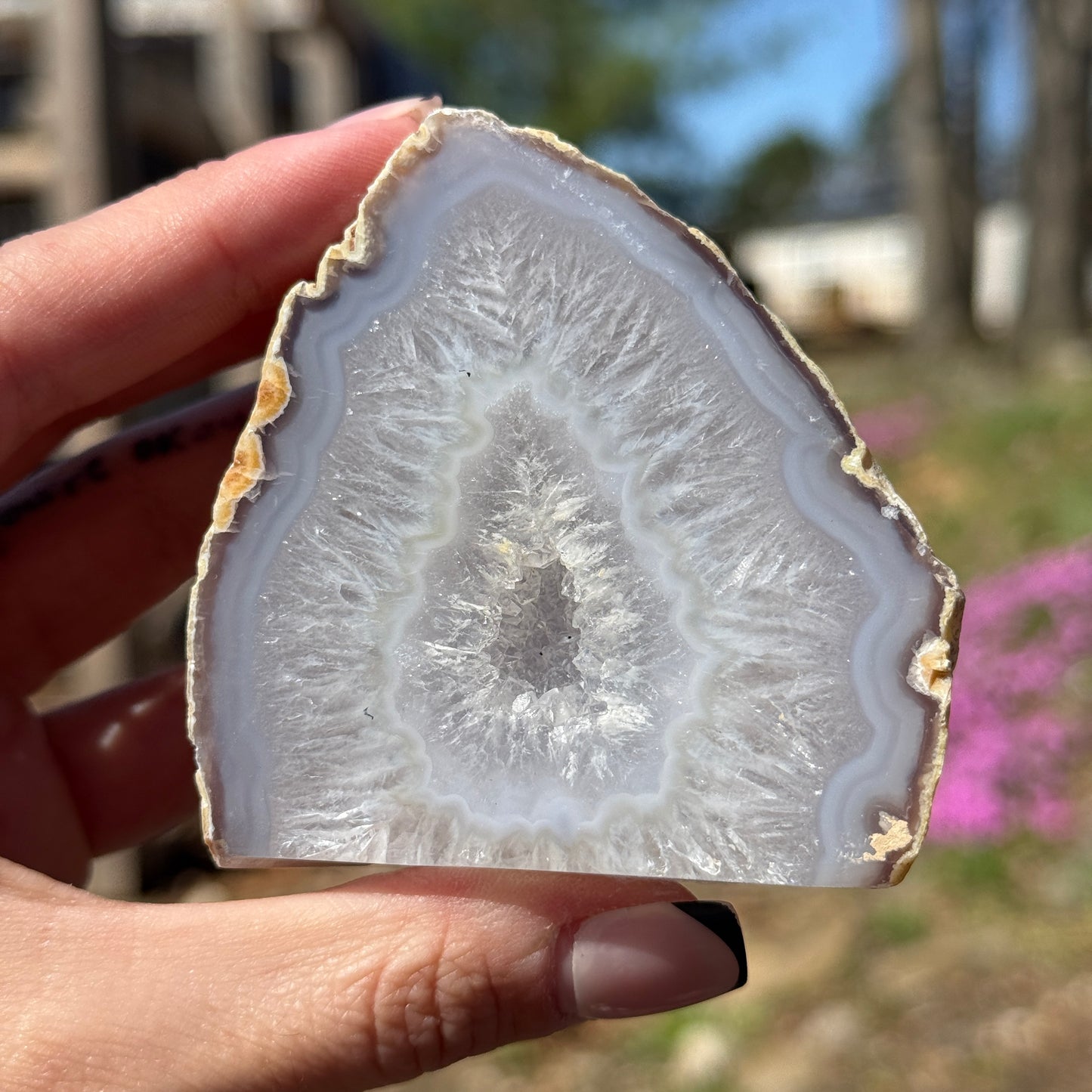 Druzy Agate Cut Base