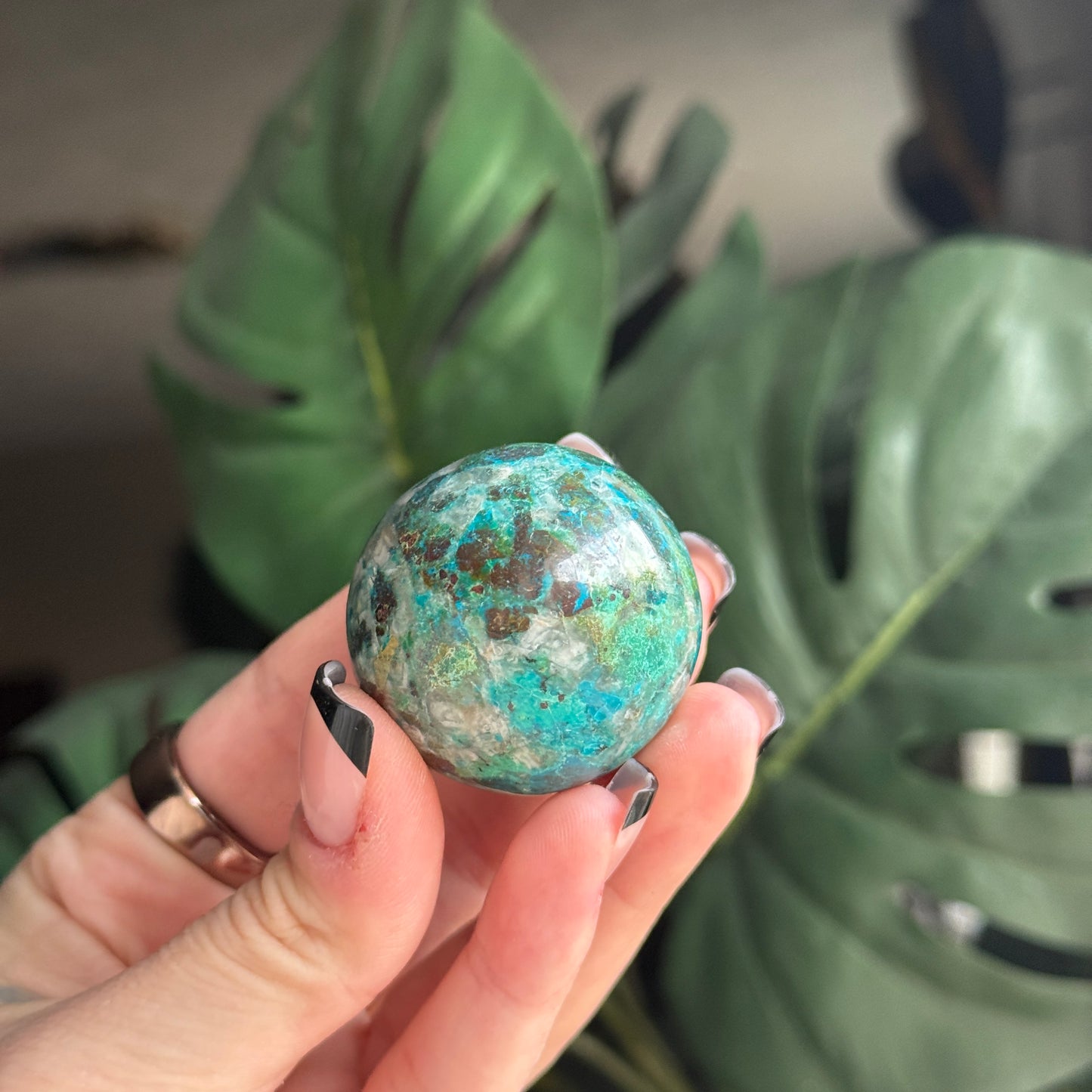 Chrysocolla Sphere
