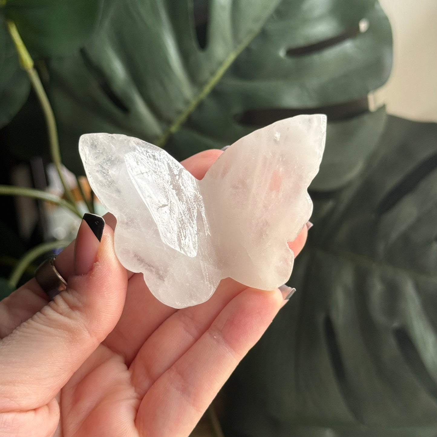 Clear Quartz 3D Butterfly