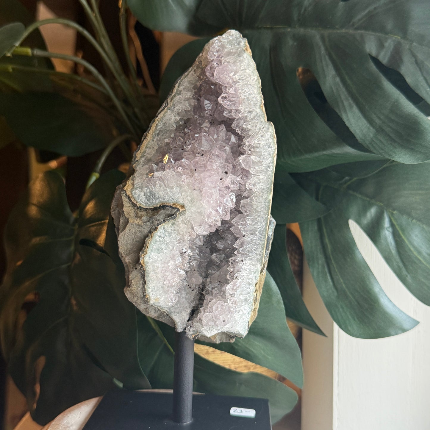 Amethyst on Metal Base