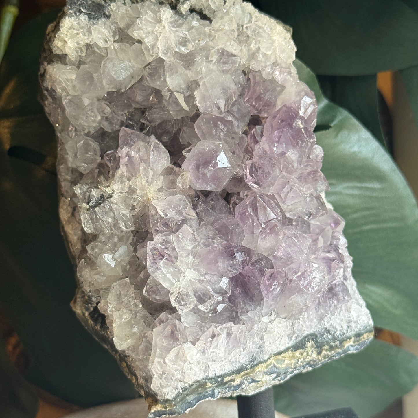 Amethyst on Metal Base