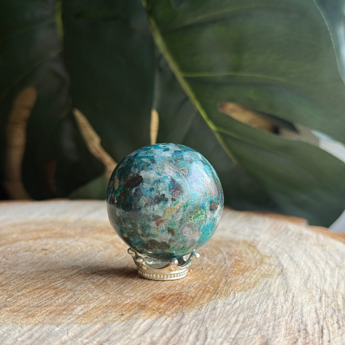 Chrysocolla Sphere