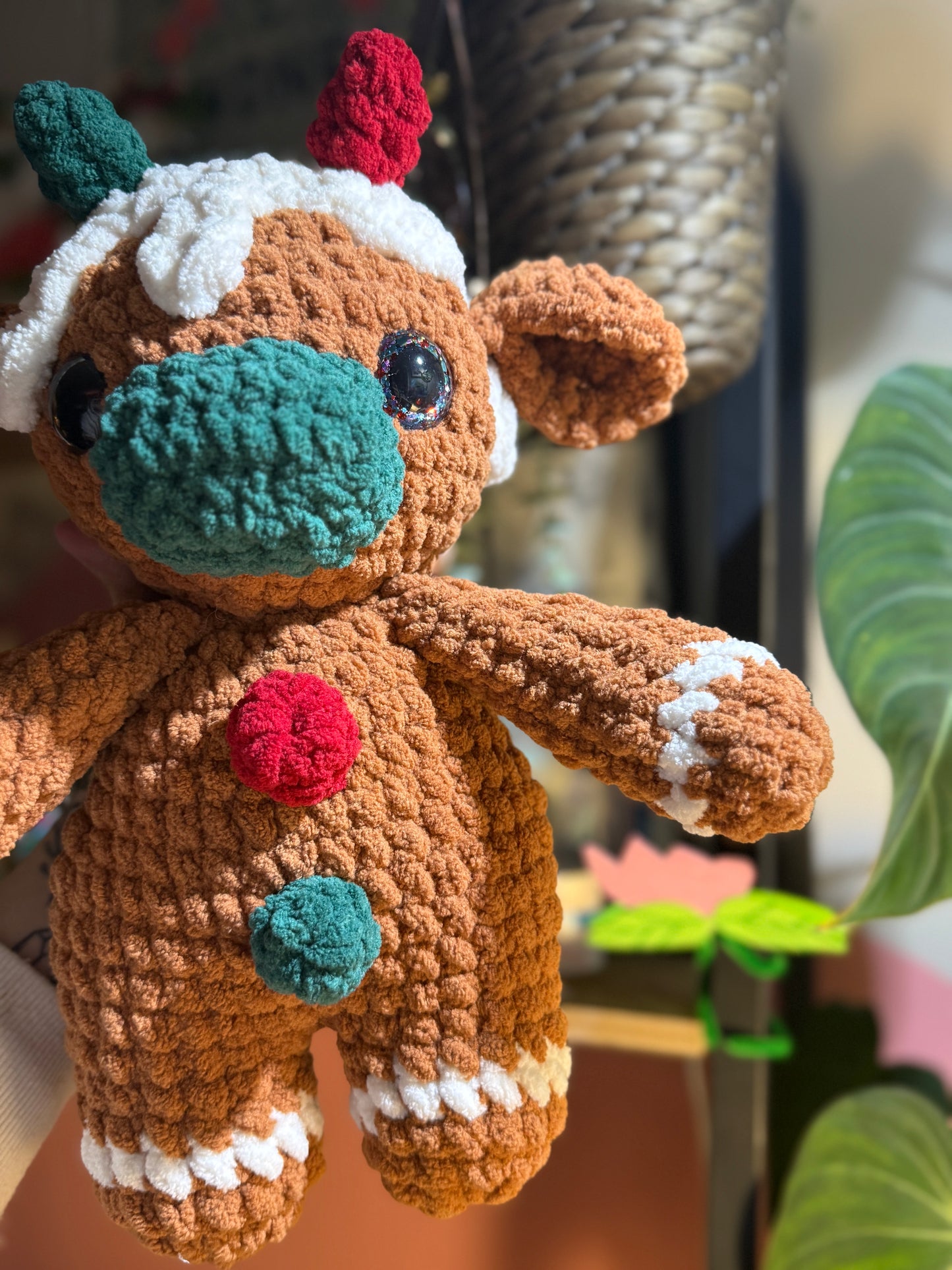 Gingerbread Crochet Cow