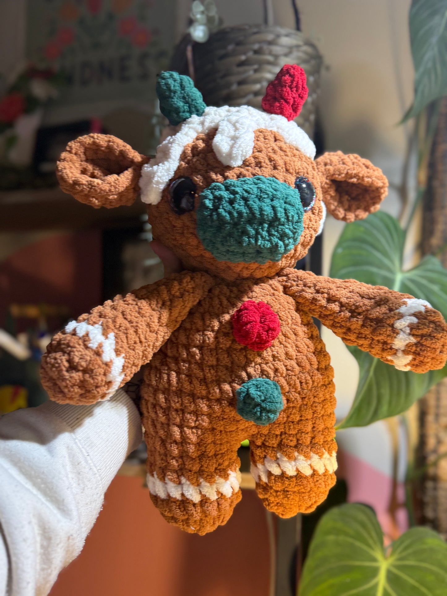 Gingerbread Crochet Cow