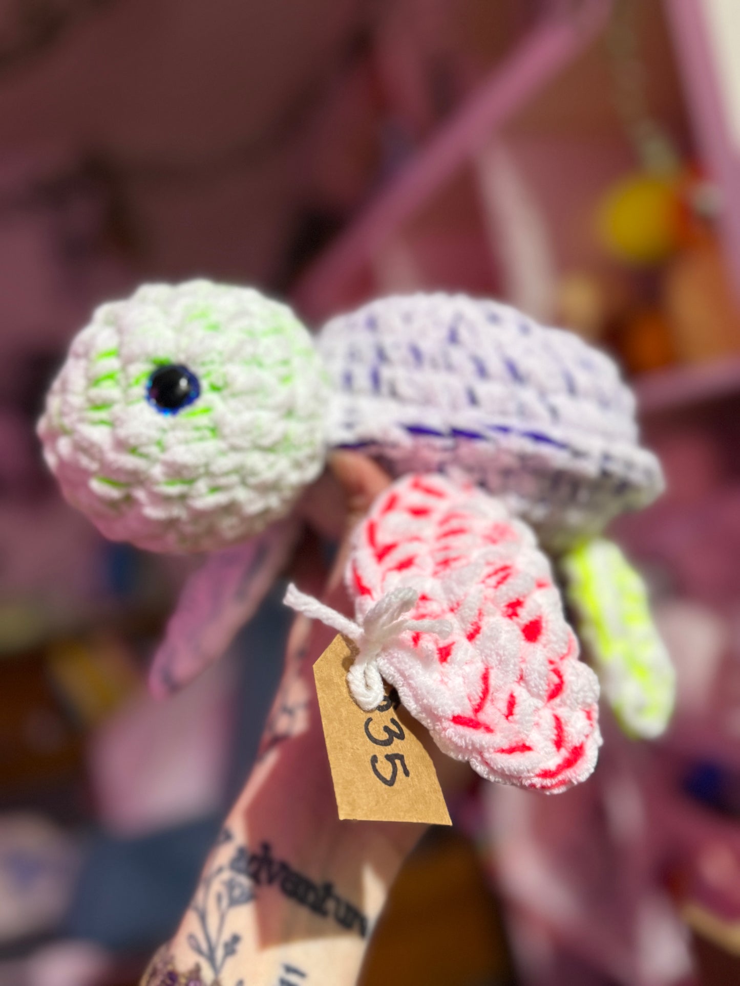 Rainbow Crochet Turtle