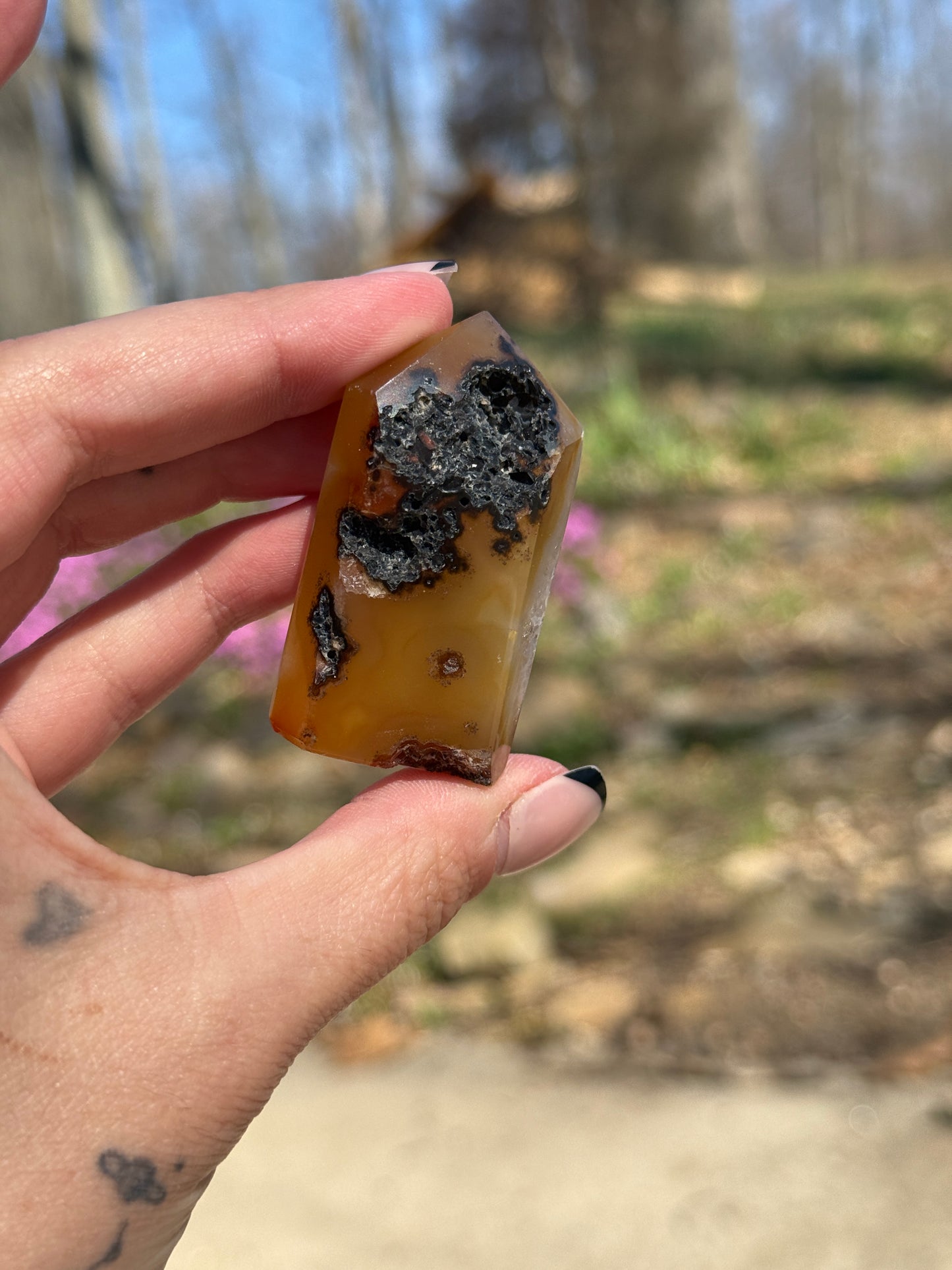 Druzy Agate Tower