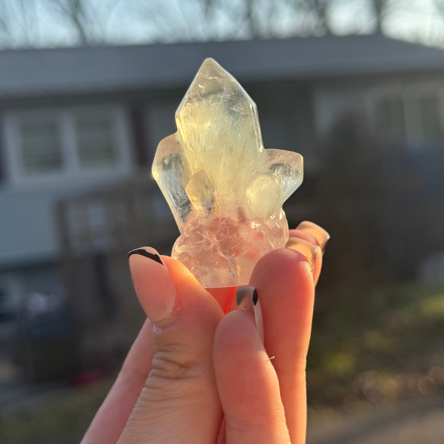 Fluorite Crystal Carving