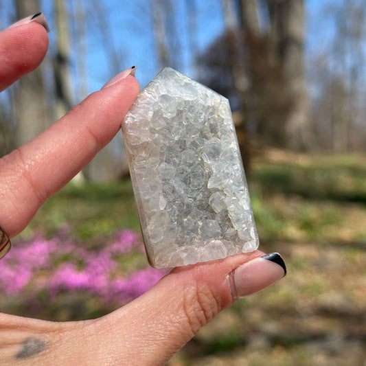Druzy Agate Tower