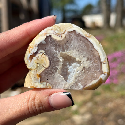Druzy Agate Cut Base
